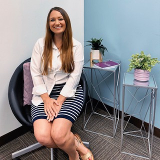 Kirstie Holmes in the Empower Mortgage Partners office in King of Prussia